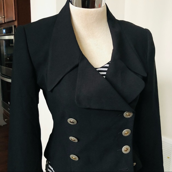 Vintage Cropped Double Breasted Blazer